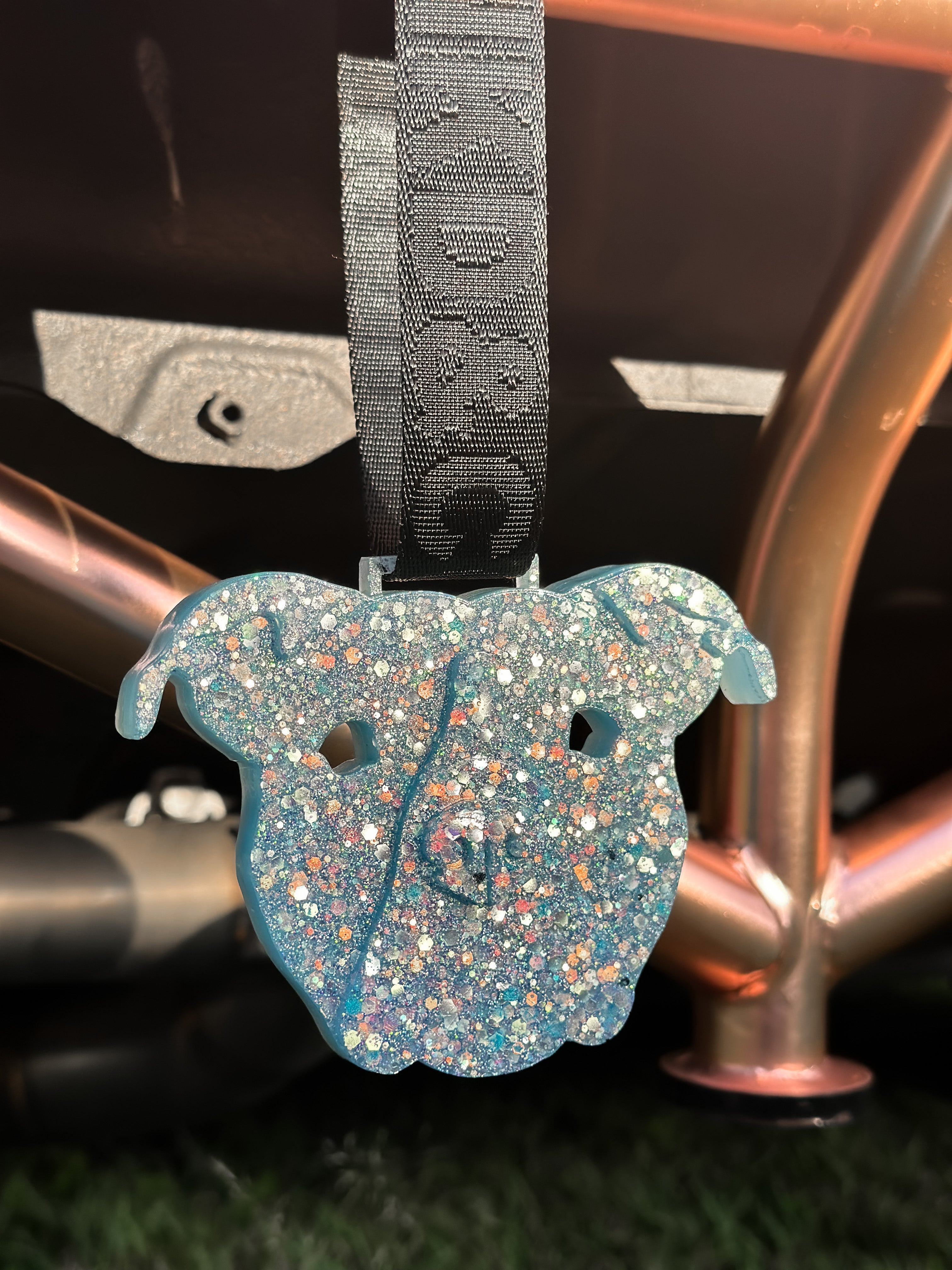 Staffy Head Resin Tsurikawa